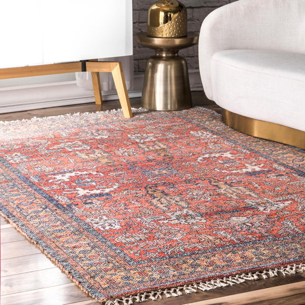 Manolis Oriental Flatweave Pink Blue Area Rug Reviews Birch Lane
