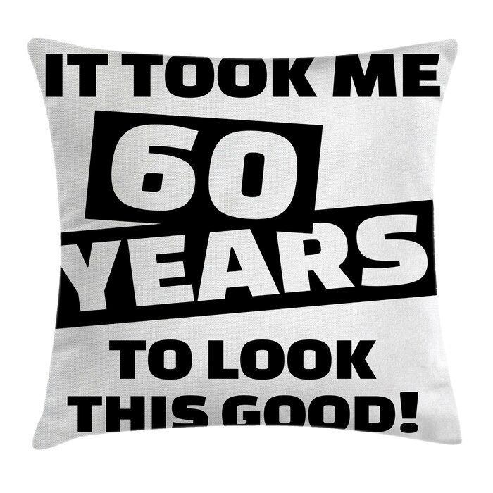 Slogan Party Quote Square Pillow Cover