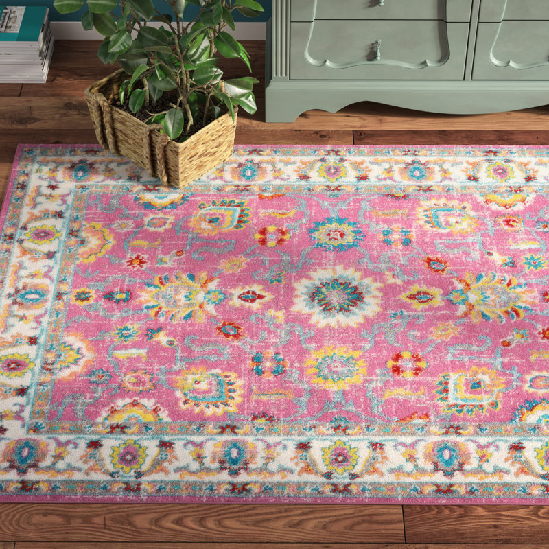Bungalow Rose Montana Pink Area Rug Reviews Wayfair
