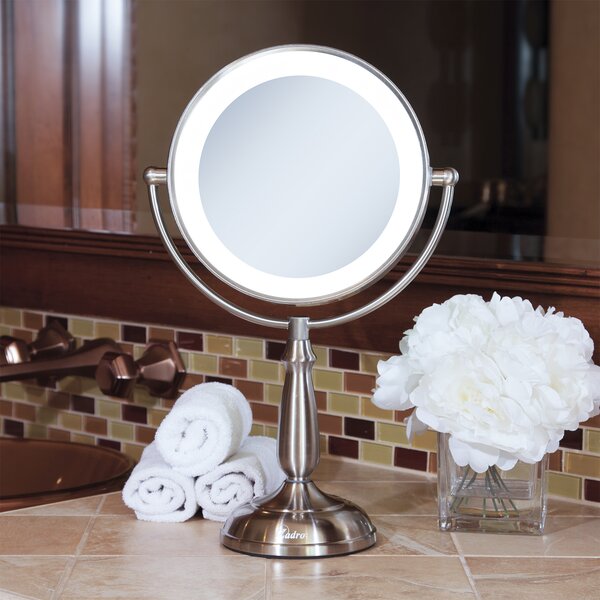 27.5x19.7 Inches Lighted Makeup Mirror Bathroom Mirror Touch Control LED Light 