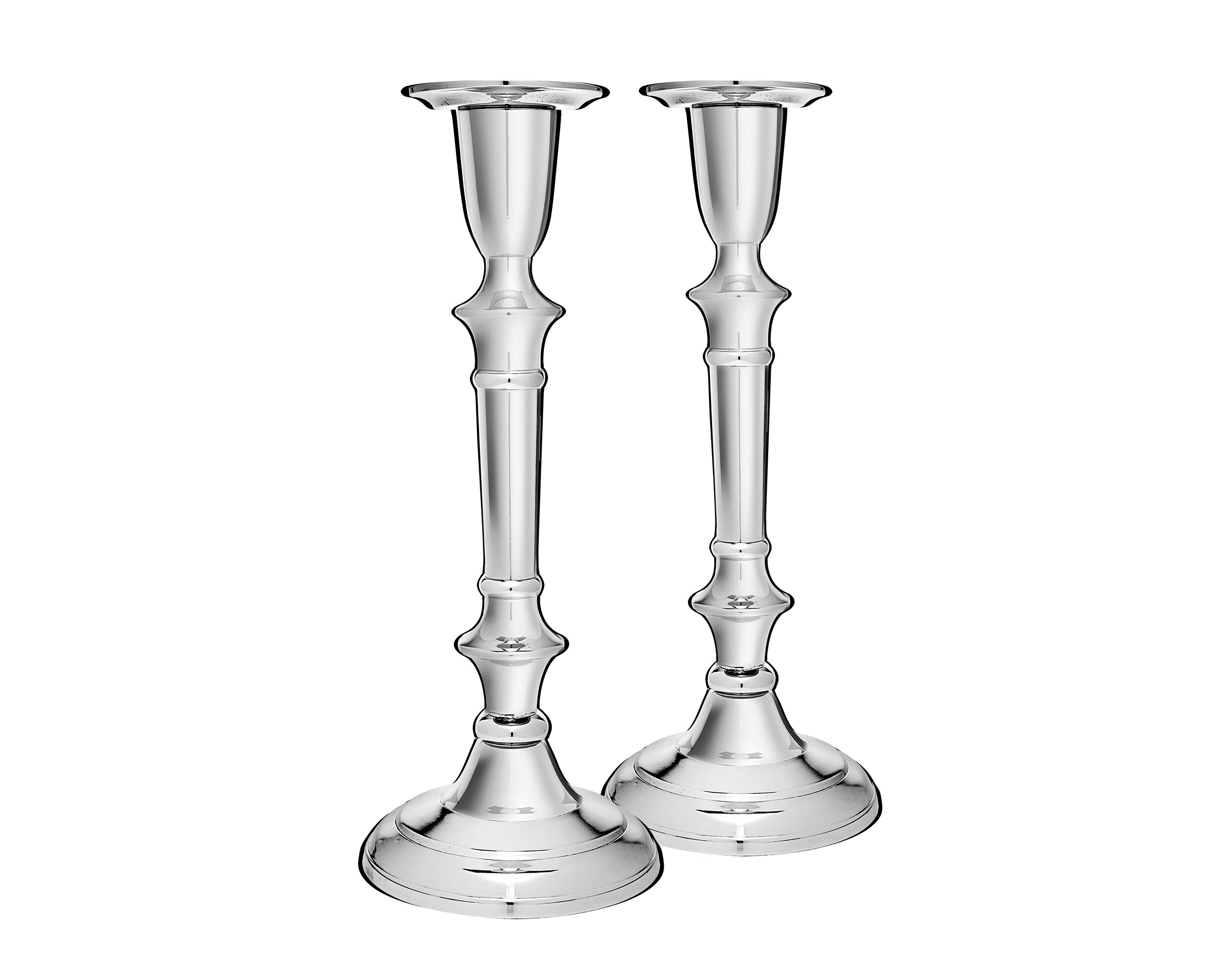 Revere 2 Piece Stainless Steel Tabletop Candle Stick Set