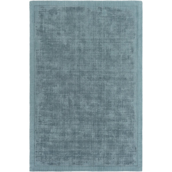 Marcus Handwoven Flatweave Light Aqua Blue Area Rug