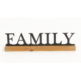 family wooden block letters