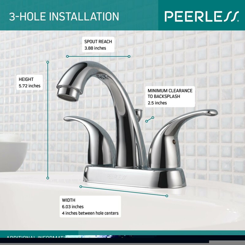 Peerless Faucets Centerset Bathroom Faucet With Reviews Wayfair