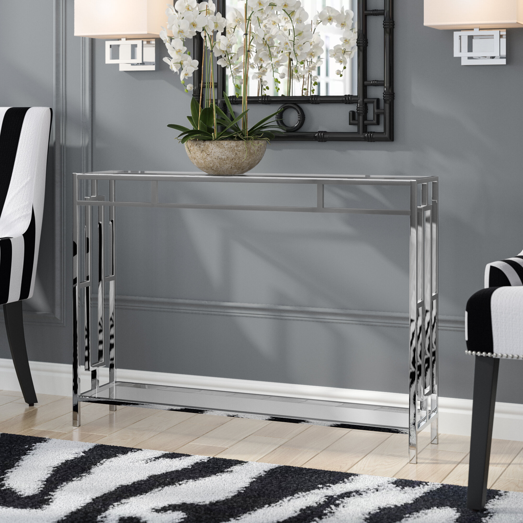 low narrow console table