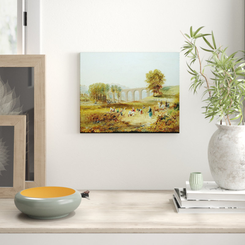 East Urban Home Corby Viaduct The Newcastle And Carlisle Railway 1836 By John Wilson Carmichael Framed Art Print Wayfair Co Uk