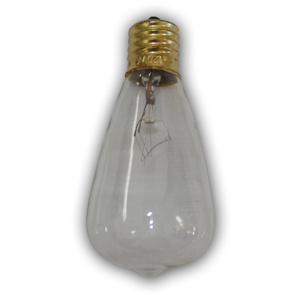 Pack of 12 String Light Company VC9012A Amber Vintage Edison Bulb with E17 Base 7-Watt 