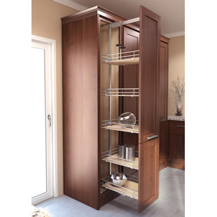 Slim Pull Out Pantry Cabinet Wayfair Gerardo Pull Out Pantry
