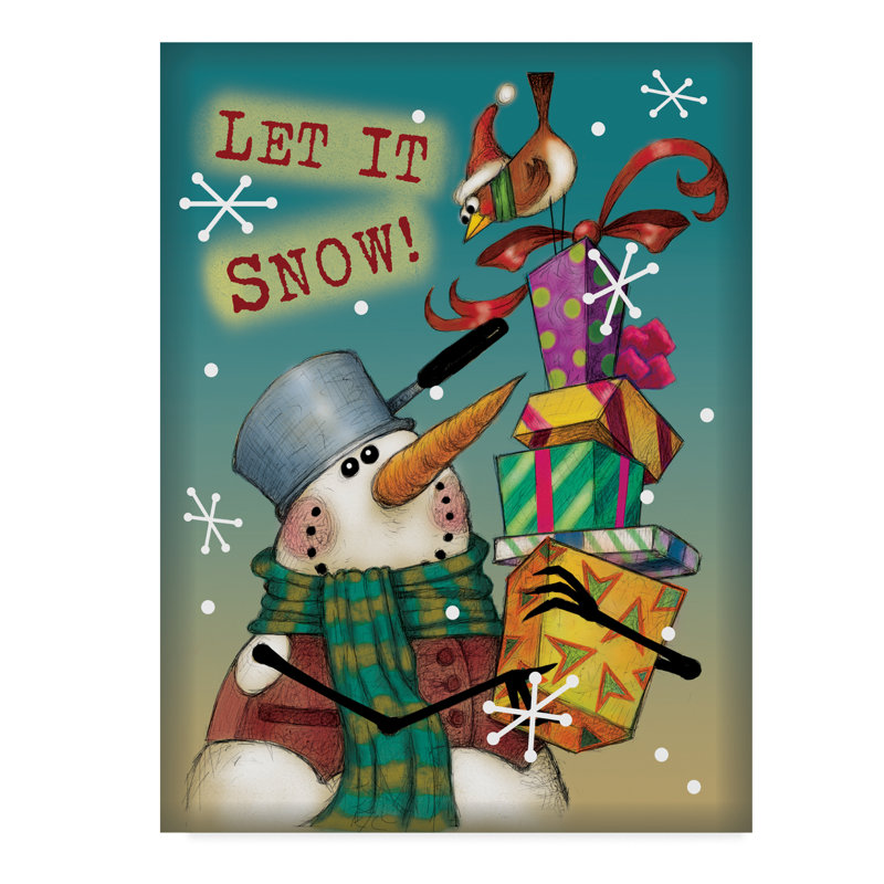 The Holiday Aisle Panhead Snowman Acrylic Painting Print On