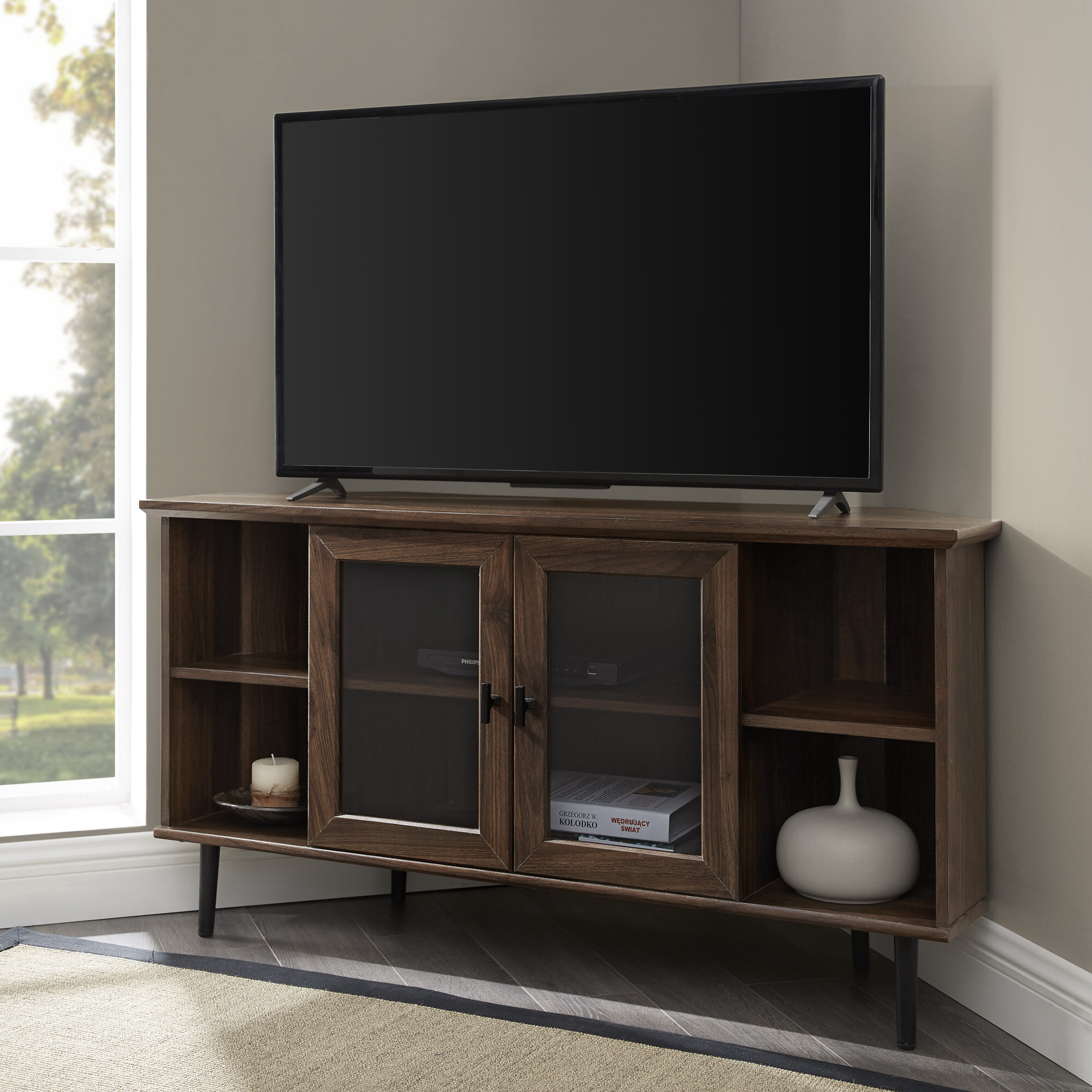 corner tv stand for 52 inch flat screen