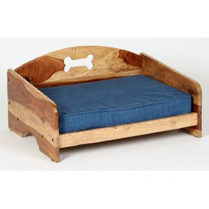 Rustic Dog Bed with Orthopedic Foam Mattress