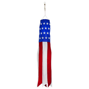 Plow Hearth Half Round Cotton Duck Patriotic Vintage Bunting Pleated Flag Reviews Wayfair