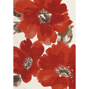 Lyonsdale Red/Ivory Area Rug