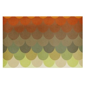 Danny Ivan 'Half Circle Waves Color' Doormat