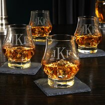 Whiskey Gifts for Men Limited Edition Monogrammed Rocks Glasses for Whiskey Dad Gifts 9 Designs 9 oz Single Bourbon Personalized Whiskey Glasses w/ Name & Initial Engraved Scotch Glasses 