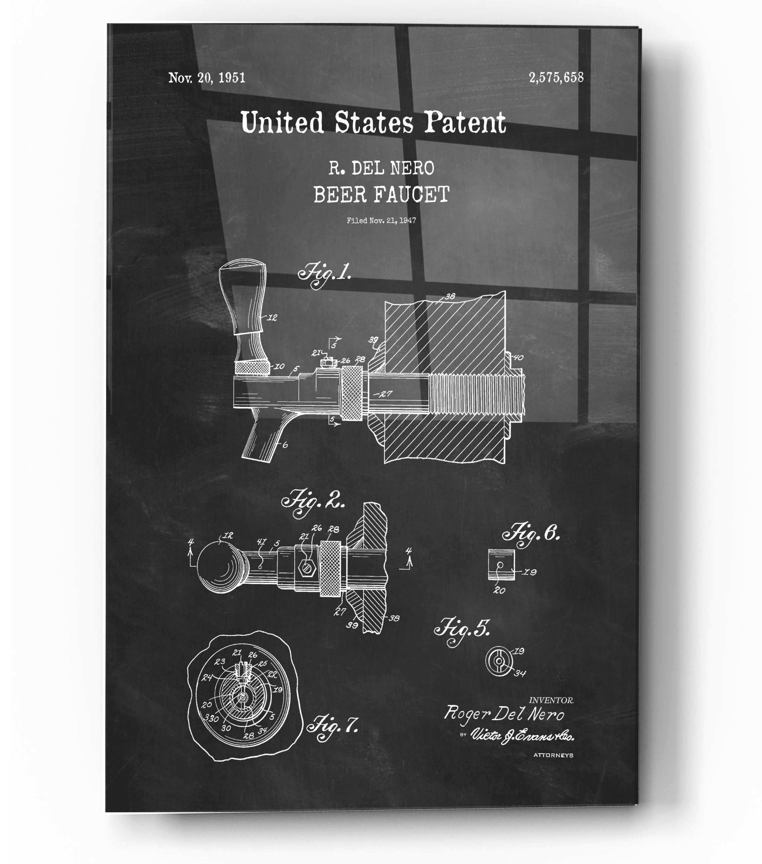 17 Stories Beer Faucet Blueprint Patent Chalkboard Graphic Art On 17-stories-beer-faucet-blueprint-patent-chalkboard-graphic-art-on