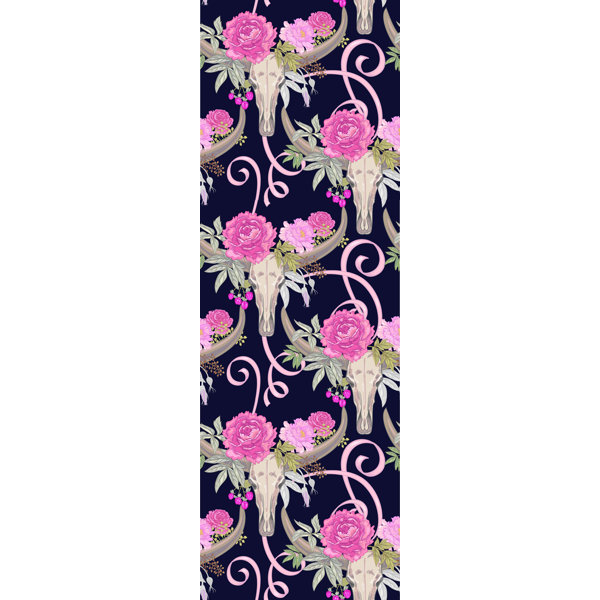 Bungalow Rose Mares Removable Buffalo Skulls 10 L X 25 W Peel