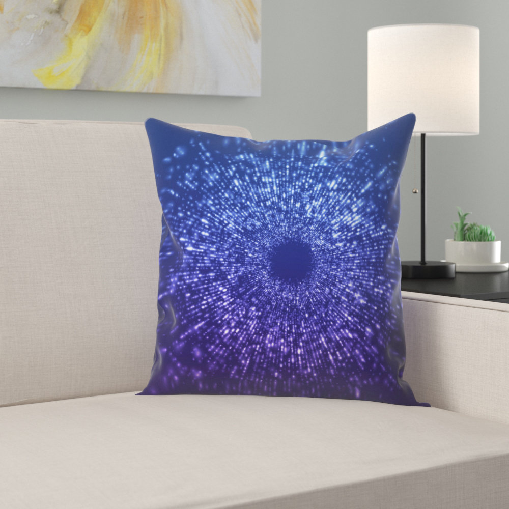 outer space throw pillow