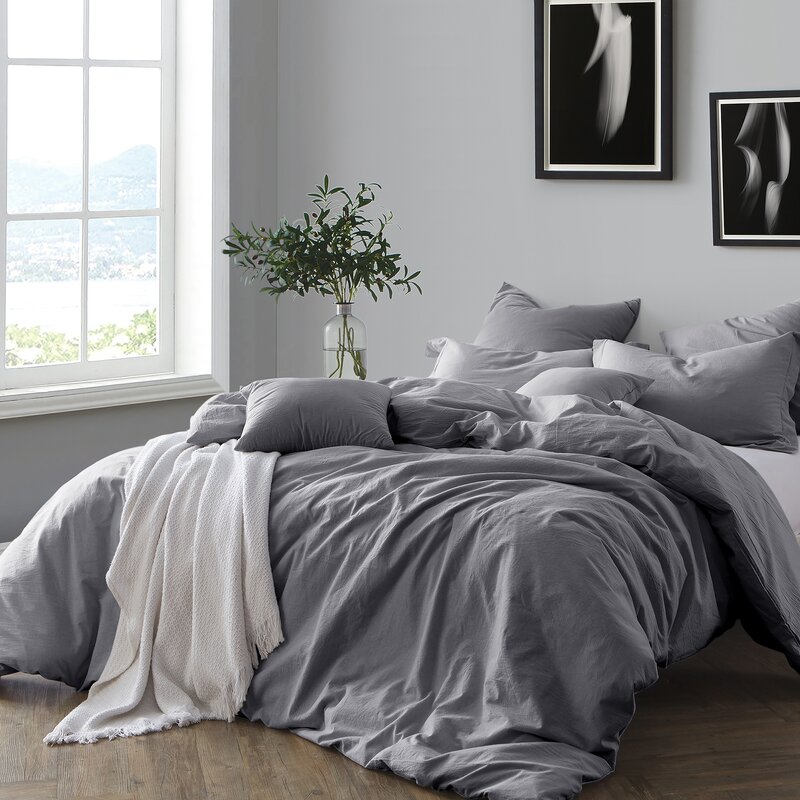 gray duvet cover bed bath and beyond