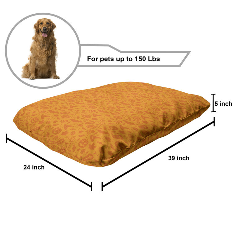 pumpkin dog bed