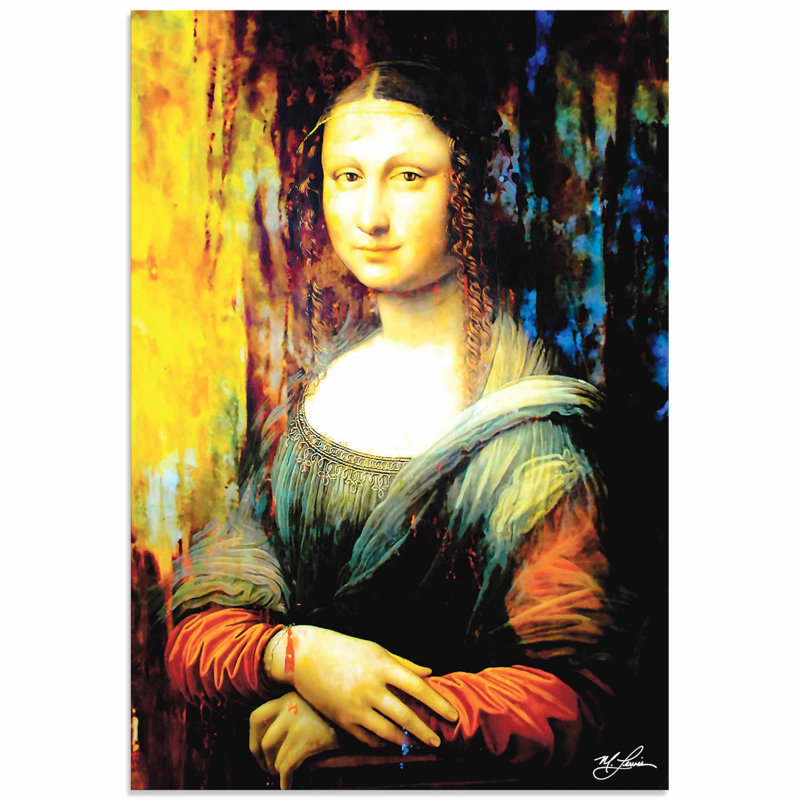 Metal Art Studio Mona Lisa Ageless Charm Painting Print On Metal