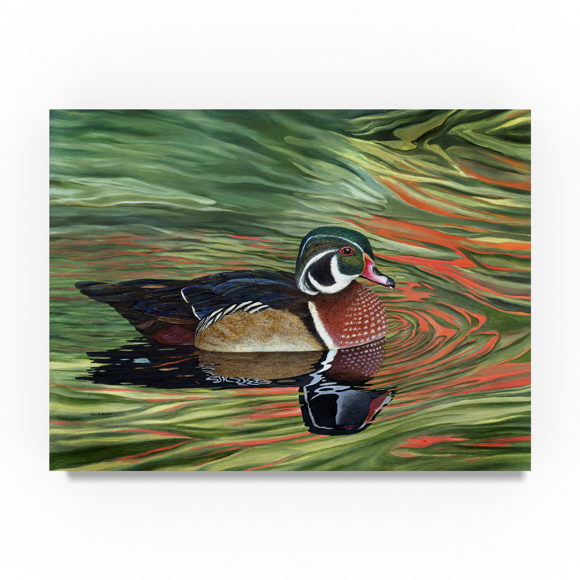 Trademark Art Autumn Rivals Oil Painting Print On Wrapped Canvas Wayfair