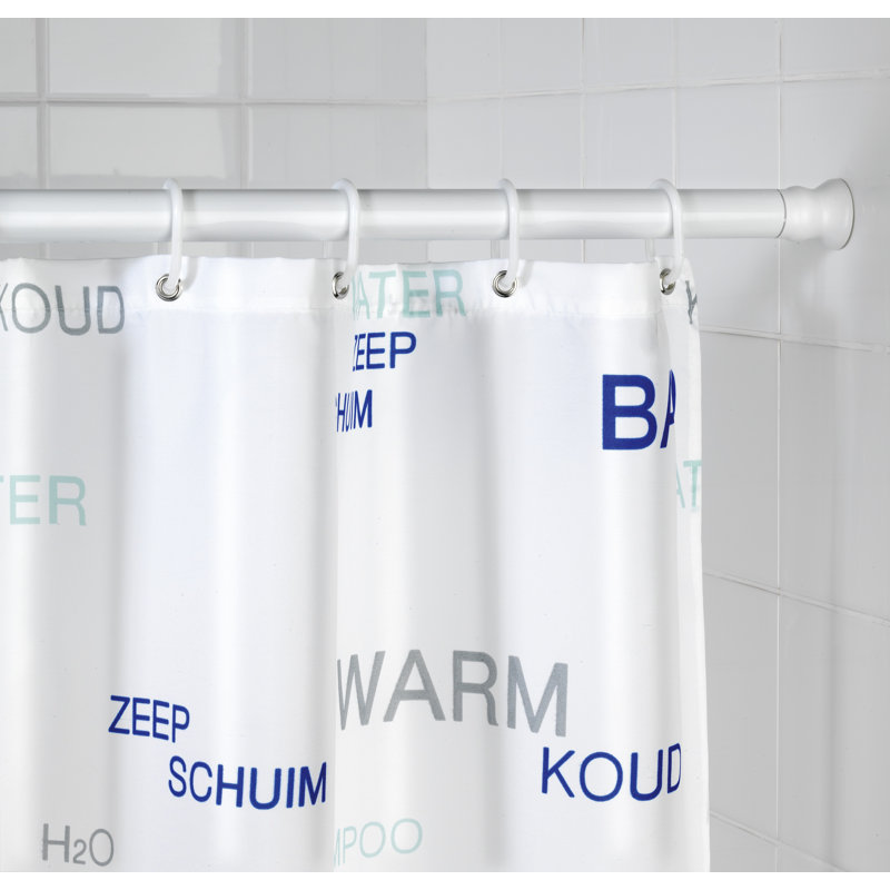 Wenko 185cm Adjustable Straight Tension Shower Curtain Rail
