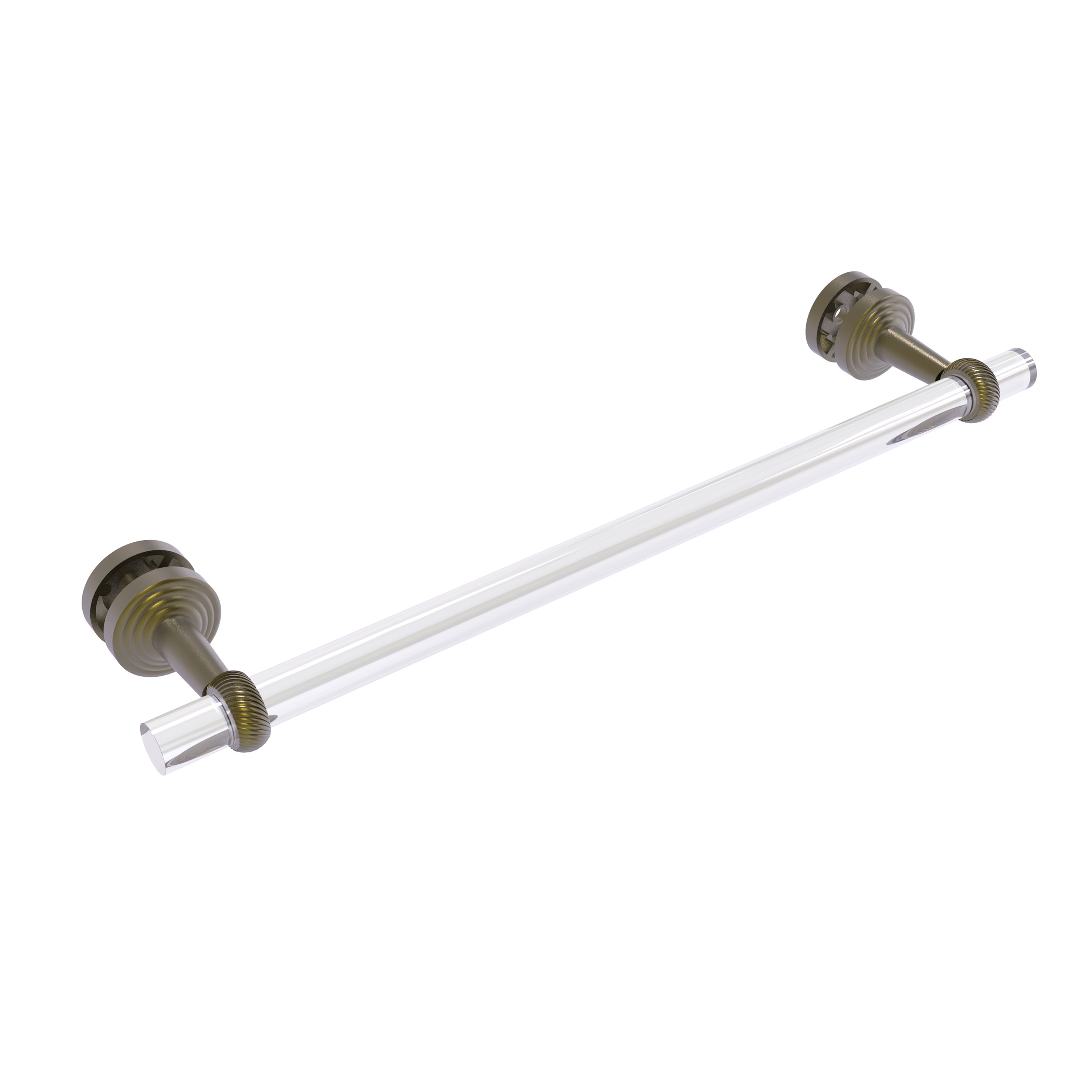 Allied Brass Pacific Beach 22 Towel Bar For Glass Shower Door