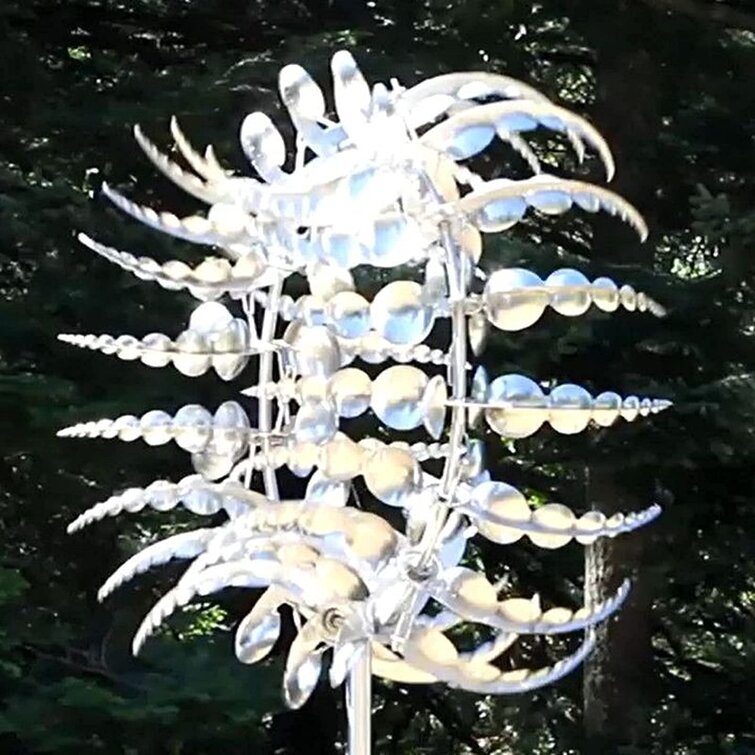 Large Wind Spinner Metal Garden Windmill Kinetic Outdoor Lawn Modern Decoration