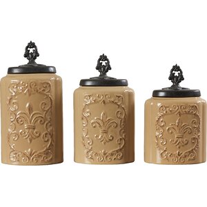 3 Piece Kitchen Canister Set