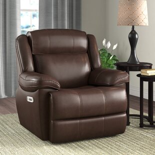 wayfair leather chair recliner