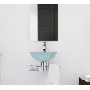 Artemis Glass Circular Drop-In Bathroom Sink