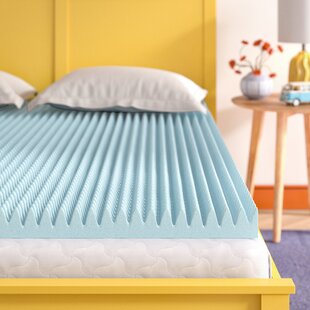 Mattress Topper Convoluted Egg Crate Breathable Foam Contour Pad Bed Protector 