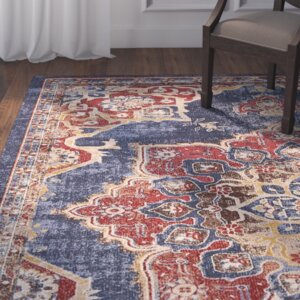 Dulin Blue/Red Area Rug