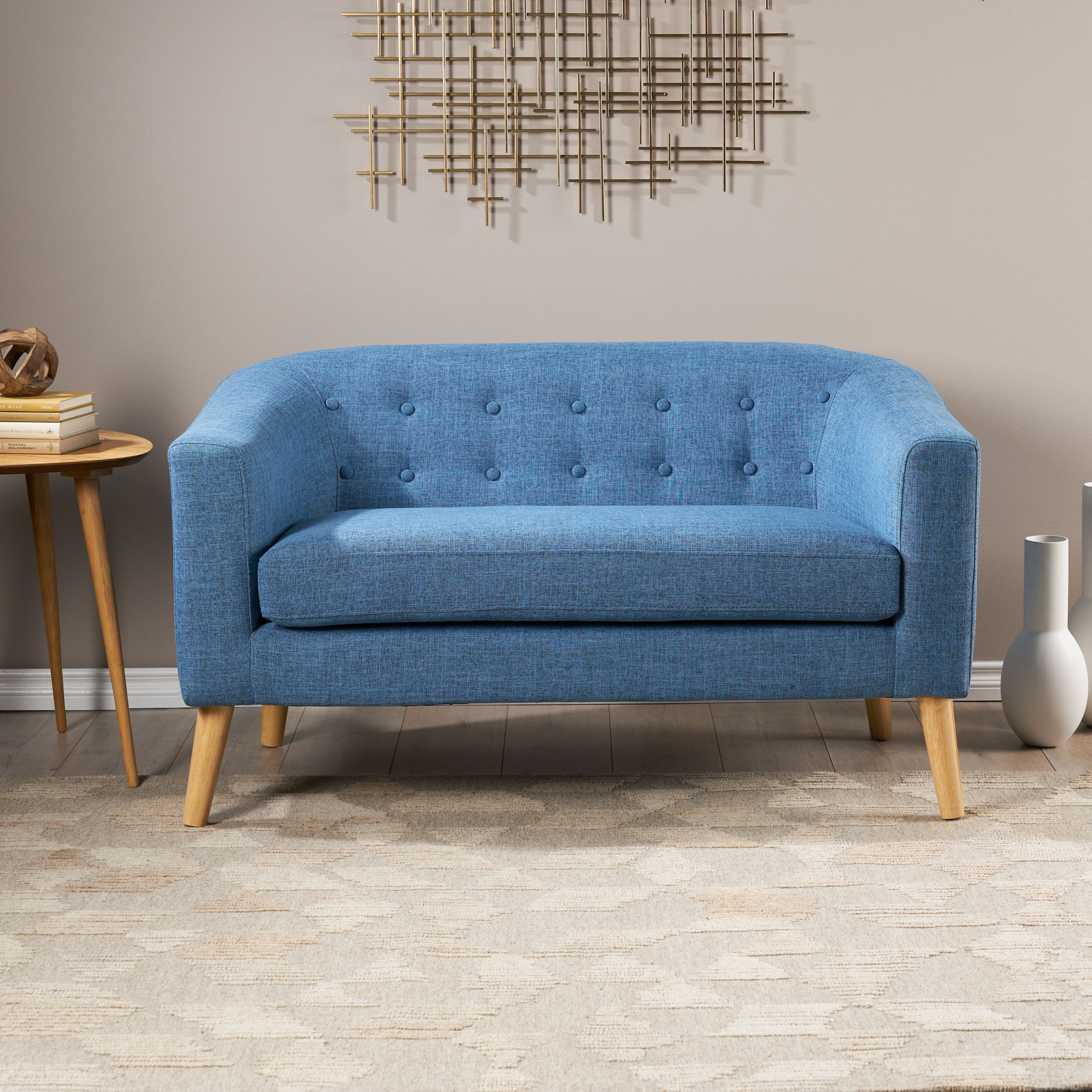 Decato 51.5” Tuxedo Arm Loveseat