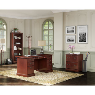 Go to store & view more images Kathy Ireland Office by Bush Bennington 3 Piece Office Suite