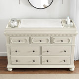 rustic changing table dresser