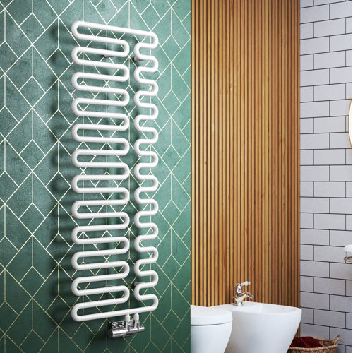 Swale Vertical Designer Towel Rail Terma Finish: White