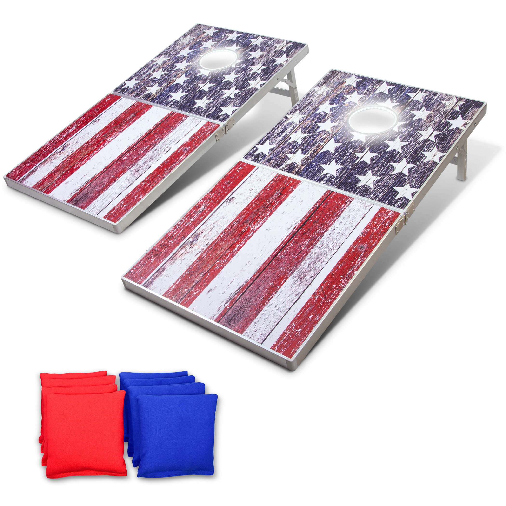 American and Canadian Flag Cornhole Boards Many Options Available 2 Sizes 