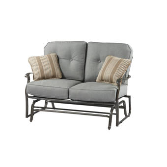Forever Patio Catalina Glider Bench With Cushions Wayfair