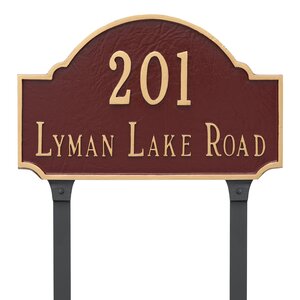 2-Line Lawn Address Sign