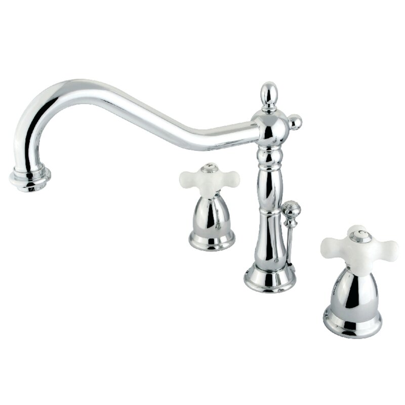 Elements Of Design Heritage Widespread Bathroom Faucet With Double