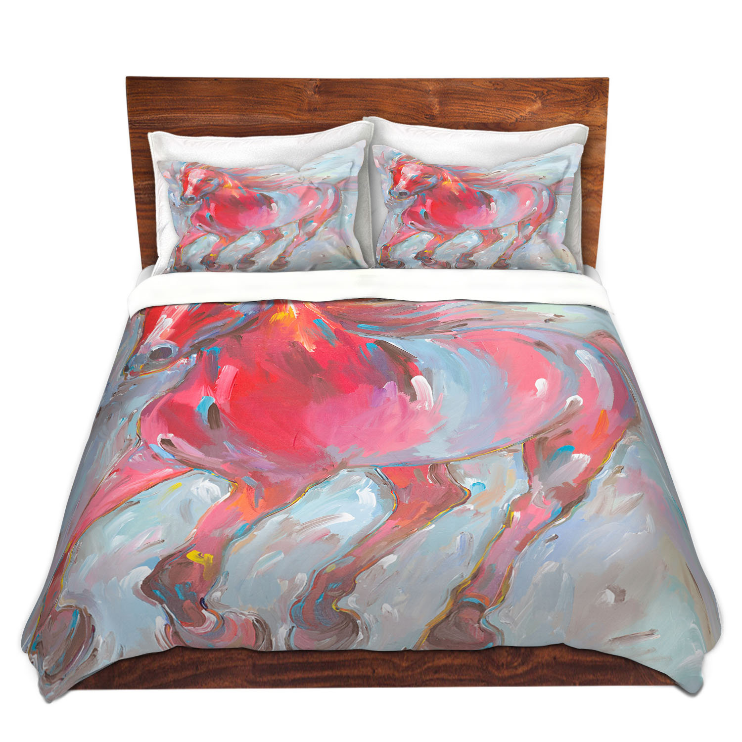 East Urban Home Equine Power Horses Duvet Cover Set Wayfair