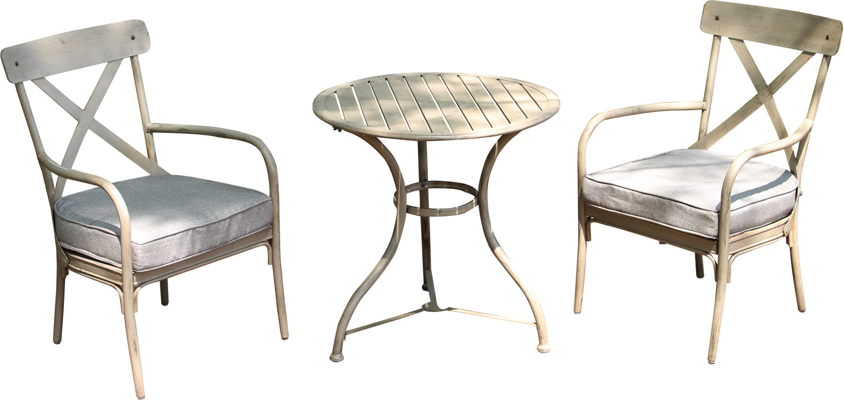 Giraud 3 Piece Bistro Set with Cushions