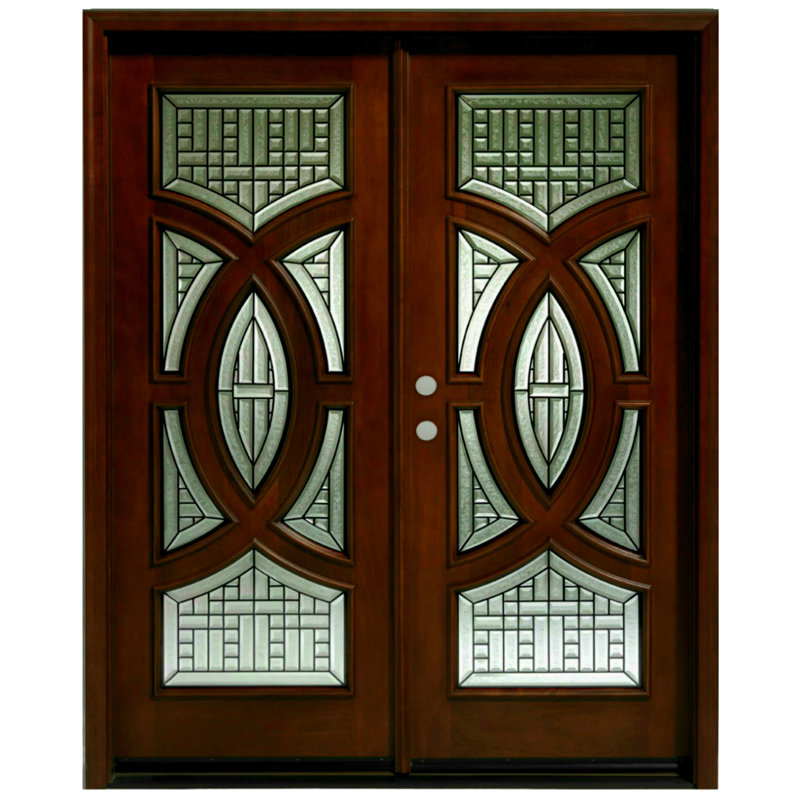 Asian Pacific Products Inc Circular Delux Mahogany Prehung Front