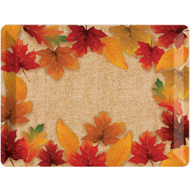 fall plastic plates