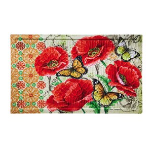 Uri Floral Bright Embossed Doormat
