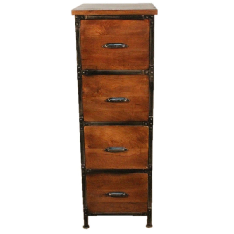 Loon Peak Winsett 4 Drawer Vertical Filing Cabinet Reviews Wayfair