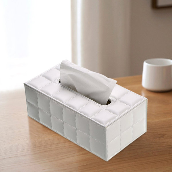 Practical Durable Tissue Box Bamboo Napkin Case Tissue Holder Desk Decoration D 