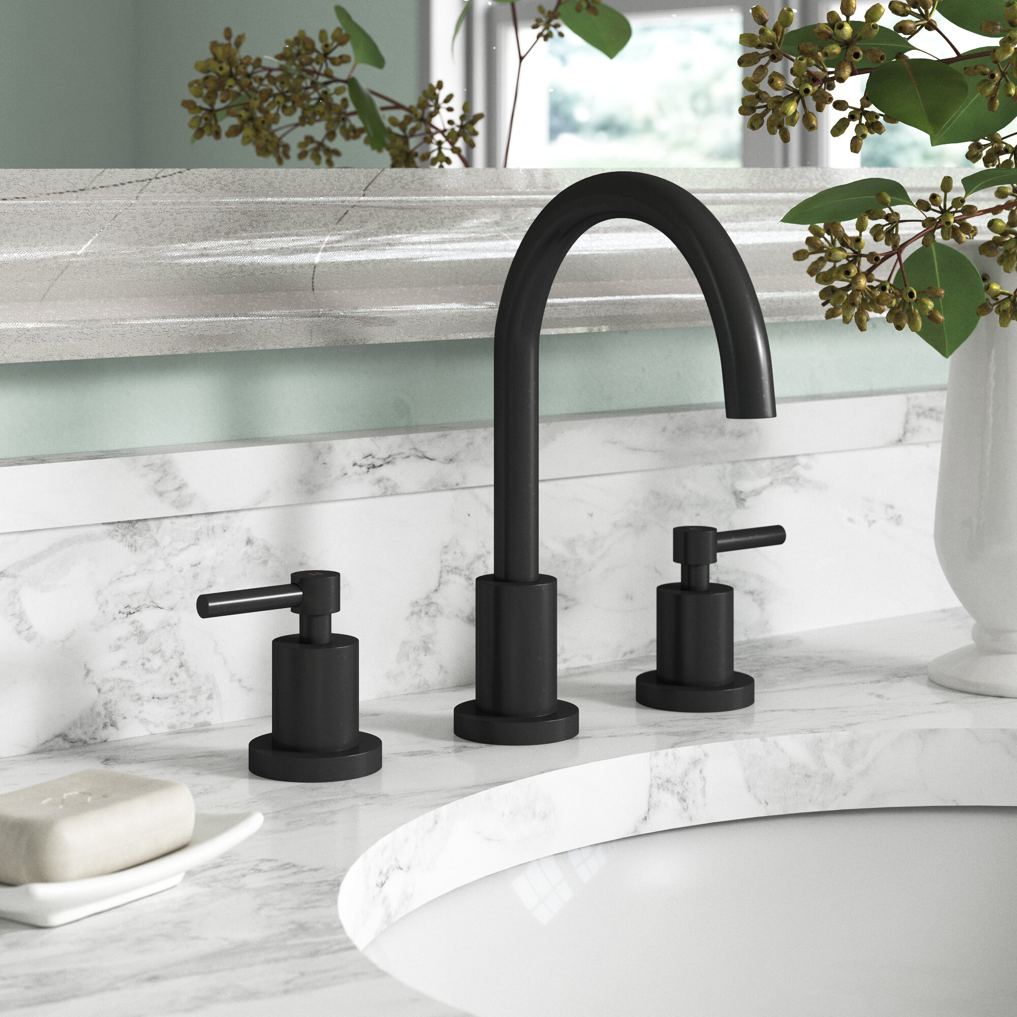 Winston Porter Cutts Stylish Widespread Bathroom Faucet Reviews Wayfairca